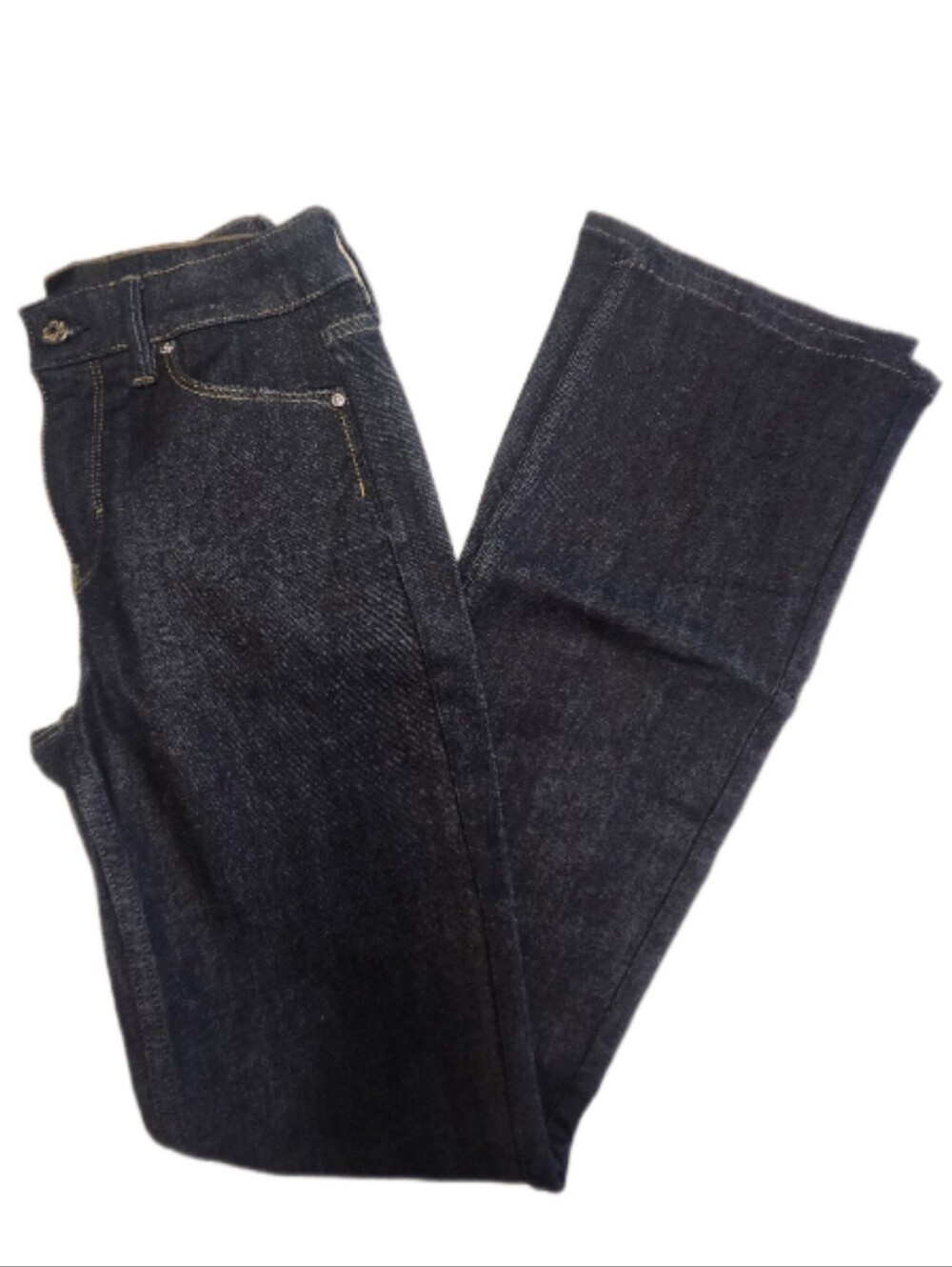 White House Black Market Dark Blue High Rise Skinny Flare Sculpting Jeans, 0